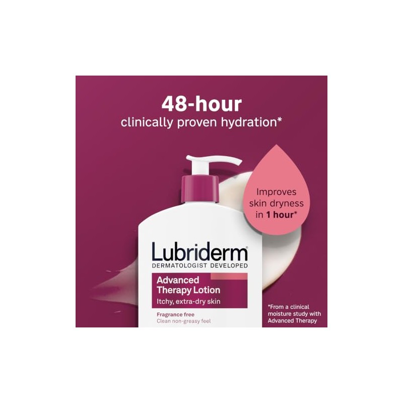 Lubriderm Advanced Therapy Fragrance Moisturizing Lotion with Vitamins E and