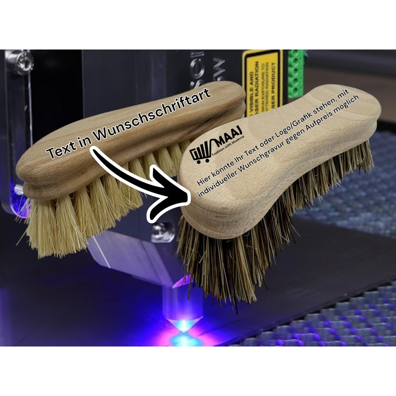 MAAJ Hard Scrubbing Brush/S-Shape Root Brush - Like Grandma's Times