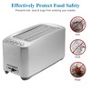 Cabilock Silicone Toaster Cover Toaster Top Protective Cover Grey Bread