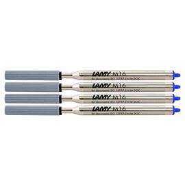 Lamy M16 Refill for Lamy Ballpoint Pen F Blue, 4 x, 1