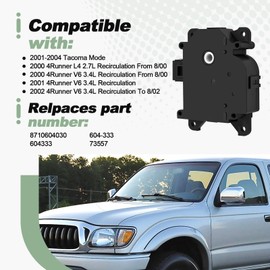 HVAC Heater Blend Door Actuator Compatible with 2000-2002 Toyota 4Runner L4 2.7L V6 3.4L 2001-2004 Tacoma Replace 8710604030 604333 604-333 73557