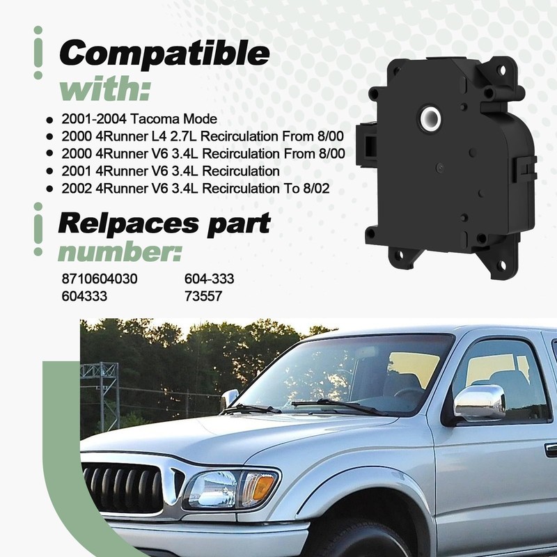 HVAC Heater Blend Door Actuator Compatible with 2000-2002 Toyota 4Runner