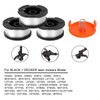 Strimmer Spool, 3 PCS Spool & Line, 1.65mm 30ft Strimmer