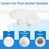 Pool Anchor Sockets Cover Compatible with Pool Ladders, and Railing
