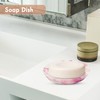 Ajuny Soap Dish Holder Shower, Resin Soap Dishes Self-Draining for
