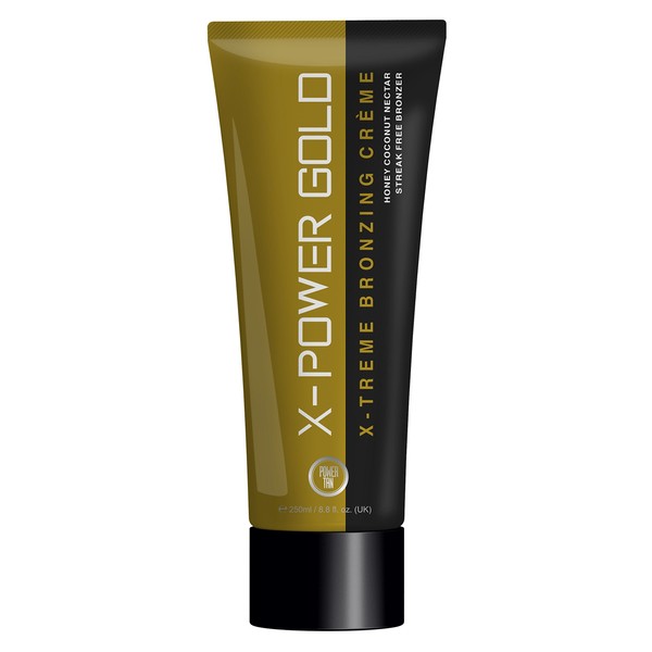 Power Tan X-Power GOLD Bronzing Non Tingle Sunbed Accelerator Cream 250ml