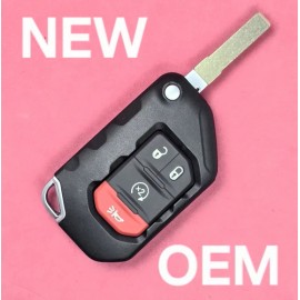 Jeep NEW OEM 2018 - 2024 Jeep Wrangler SMART Remote Flip Key 4B RS - OHT1130261