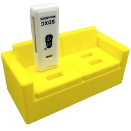 USB Organizer Mini Sofa – Cute Desk Storage for Flash Drives, Dongles & USB Devices – Fun Tech Gift & Workspace Decor – 3D Printed in Canada