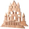 100PCS Wooden Building Blocks Toy Set for Kids Construction Stacking
