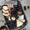 Large Anti-Slip Serving Tray with Handles, Dual Rubber Grippy Lap