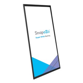 SnapeZo Poster Frame 11x24 Inches, Black 1.2 Inch Aluminum Profile, Front-Loading Snap Frame, Wall Mounting, Premium Series