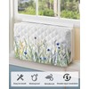 Leaves Plants Indoor Air Conditioner Cover for Window Units, Double