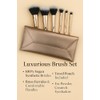 F.A.R.A.H. Gold Collection Brush Set - 6-Piece Makeup Brush Set