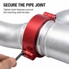 2, 2.5 and 3 Inch Anodized Aluminum Quick-Release V-Band Clamp
