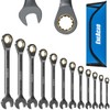 ENEACRO Combination Ratcheting Wrench Set, 12-piece Anti-Slip Ratchet Wrench Set,