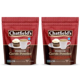 Chatfield’s All Natural Carob Powder 16-oz Pouch, Sweet and Delicious, Premium Quality, Caffeine-Free, Gluten-Free, Vegan, Kosher, Non-GMO Verified - (2 Pack)