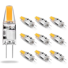 Mobestech 3 Pcs G4 LED Bulbs COB LED Chip 1505/1508 2W Replacement Halogen Lamp (Warm White)