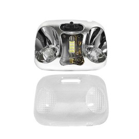 Zieichy F37Z-13776-B LED Map Lamp Assembly with Cover Fit for Ford Ranger 1993-2004，Interior Roof Headliner Dome Map Light Lamp Ceiling Overhead Reading Lights，Replaces# F37Z13776B, F67Z-13783-AA