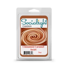 Socialight Candles - Cinnamon Caramel Swirl Scented Wax Melts