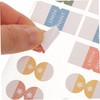 Operitacx Stickers Set 6 Sheets of Bookmarks for Planner Highlight