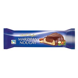 Maitre Truffout, German Marzipan-nougat in Milk Chocolate 75g Bar (10 pcs)