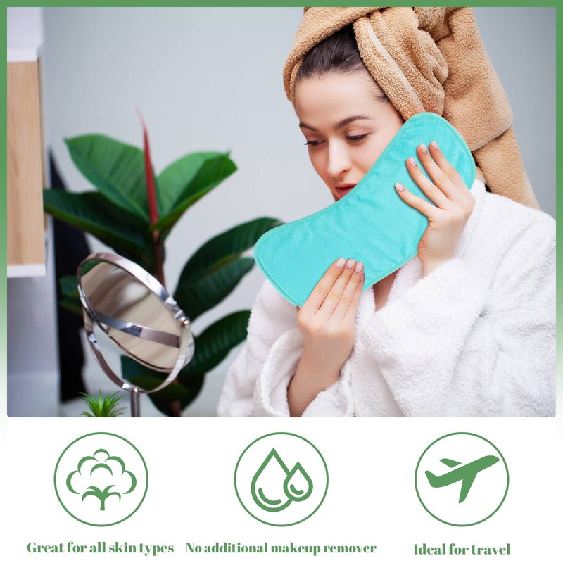 5 Pcs Makeup Remover Cloths, 15 x 8 inch Reusable