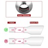 Upower 5" Inlet 10" Outlet Exhaust Tip 5 to 10