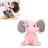Elephant Plush Toy Multipurpose Cute Safe Comfortable Soft Fluffy Stuffed