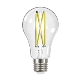 Satco (6 Pack Dimmable Led Filament Lamps, S12430, High Lumens, 12.5 Watt, A19; Clear; Medium Base; 3000K; 90 CRI; 120 Volt for use at Residential, Hospitality, Display and Commercial