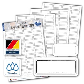 Typographus 280 Blank Removable Stickers - Square Stickers - Household Labels for Labelling Storage Containers, Jars, Cans and Boxes