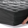 EASELAND Full Size Mattress Pad Pillow Top Cover Quilted Fitted