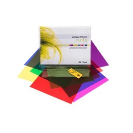 LEE Filters Colour Magic Tint Pack Lighting Gels, 12 Sheets of 250mm x 300mm (10" x 12") Gels