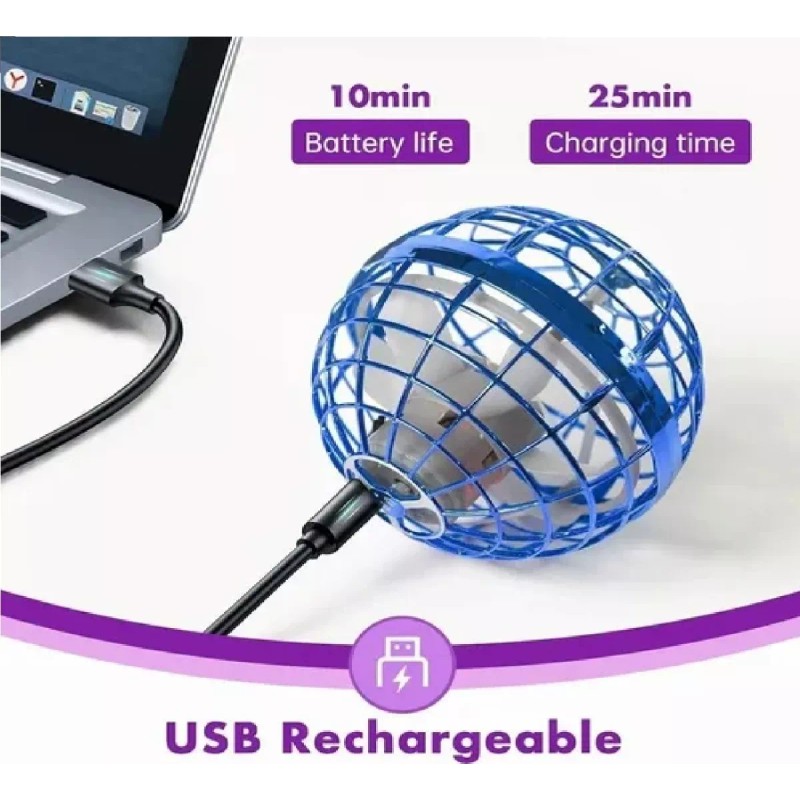 KFMX Juguete Esfera Voladora Flotante Apagado Remoto Con Luz Led