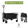 Inbrave Foldable Wagons Carts Collapsible with All-Terrain Wheels - 360