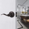 Gobrico 6 Pack Oil Rubbed Bronze Privacy Door Levers for