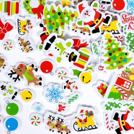 READY 2 LEARN Foam Stickers - Christmas - Pack of 168 - Self-Adhesive Stickers for Kids - 3D Puffy Christmas Stickers for notebooks, Cards and Crafts