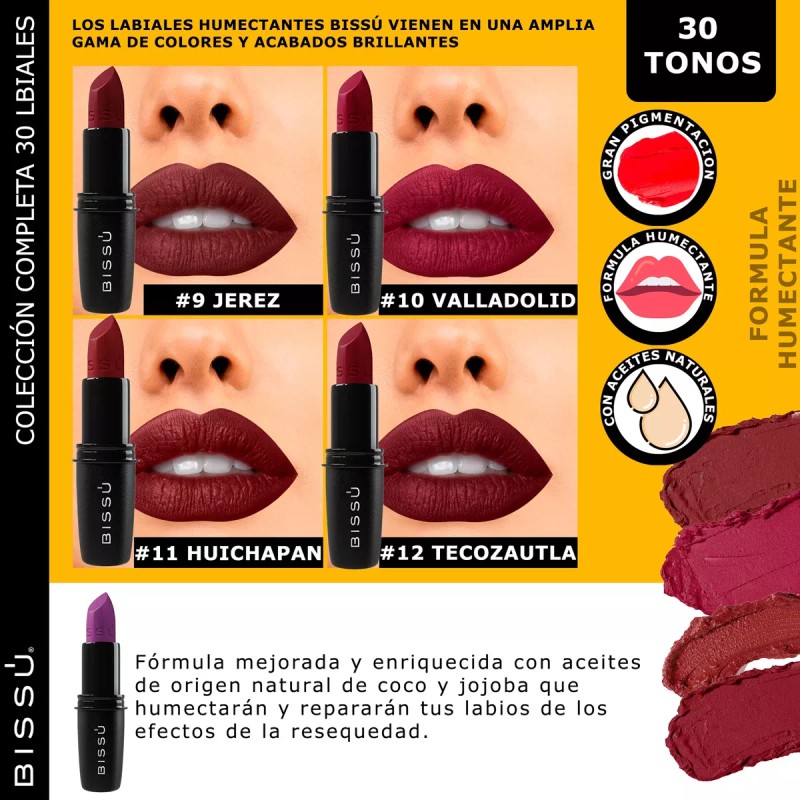 Bissú Kit 30 Labiales Bissu Humectantes Colección Completa Pack