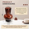 8" High Luxe Leopard Glass Vase — Unique Modern Amber