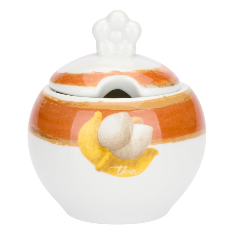 THUN - Zuccheriera con cucchiaino, Collezione Tulipani10,25 x 9,60H 370