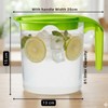 1 Liter Plastic Jug with Lid for Water Fruit Juices