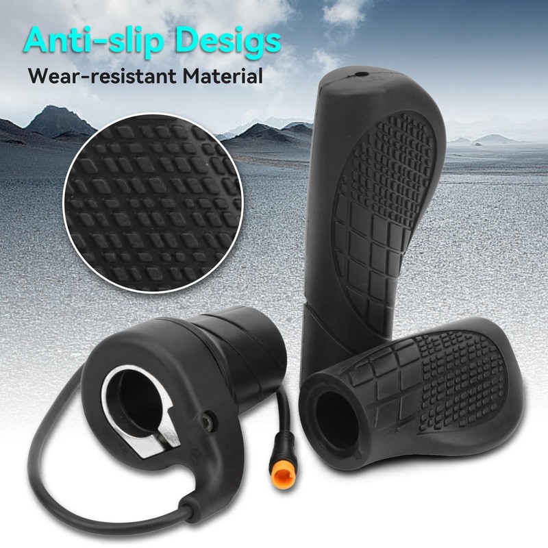 Frdhee Half Twist Throttle, Electric Bike Right Handle 20X Half