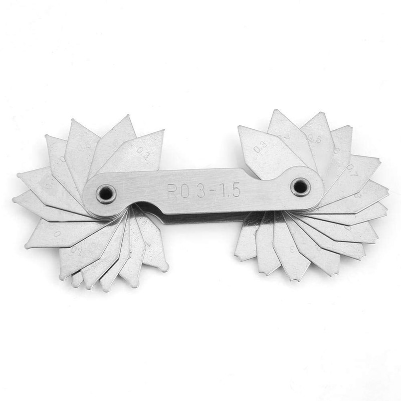 4pcs Radius Gauge, Radius Gauge, Stainless Steel Gauge Measuring Tool,