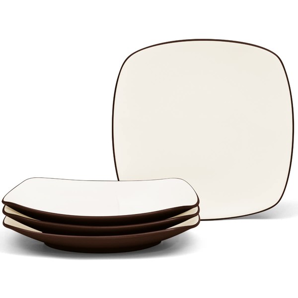 Noritake Colorwave Choclate 8-1/4" Square Salad/Dessert Plates, Set of 4