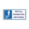 NOT ALL DISABILITIES ARE VISIBLE STICKER, STICKERS