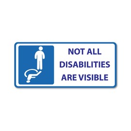 NOT ALL DISABILITIES ARE VISIBLE STICKER, STICKERS