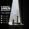 UHITECH 36 Inch Long Short Blackout Curtains for Bedroom Linen
