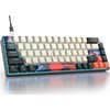 Fogruaden RGB Wired 60% Percent Keyboard Mechanical, 68 Keys Gaming