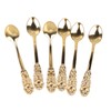 Coffee Spoon Holder Elegant Swan Shaped Alloy Mirror Polish Rich