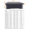4pcs Square Pipe Cap End Cap for Square Pipe Resin