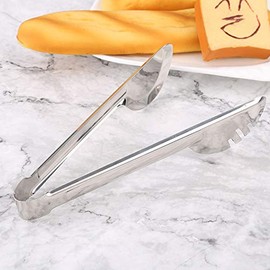 TF 9.5'' Stainless Steel Food Tongs, Silver, 6.5 x 24 cm, Universal Tong, BBQ Kitchen Accessory